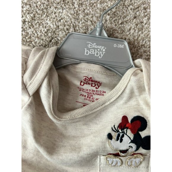 Disney Store Baby Minnie Mouse Body Suit Holiday Set 0-3mo - Picture 5 of 6